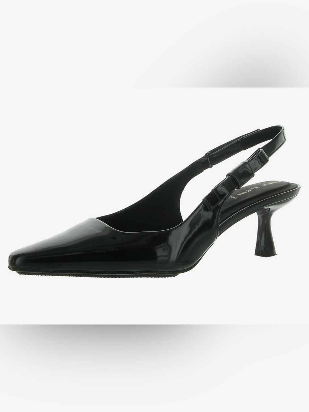 Anne Klein Carmel Patent Slingback Heel Pumps Size 6W-NEW